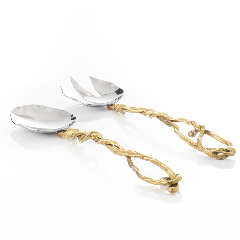 Michael Aram: Wisteria Gold Serving Set