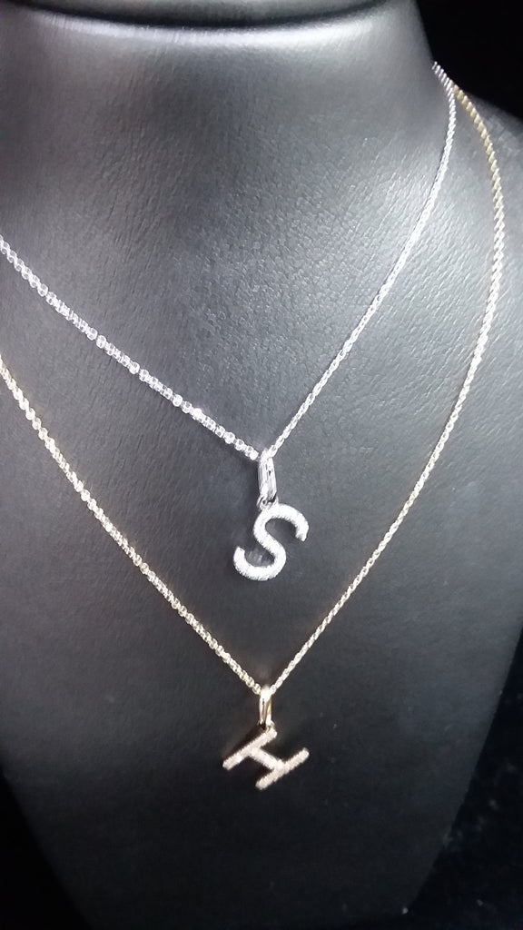 Diamond Initial Necklace