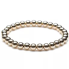 Gold-filled 6mm Bead Bracelet