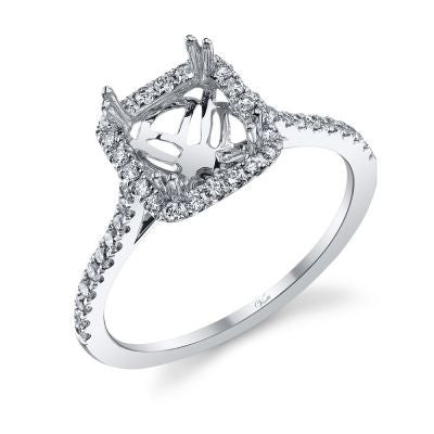 14K White Gold and Diamond Engagement Ring - Kuhn's Jewelers