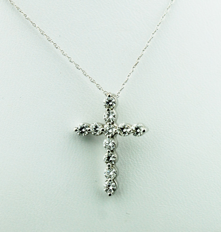 Diamond Cross Pendant Necklace - Kuhn's Jewelers