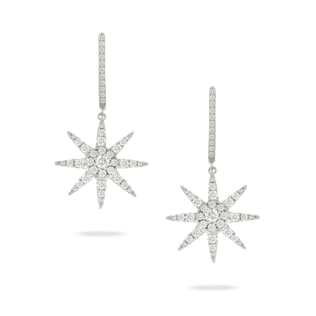 18K WG Diamond Drop Earrings