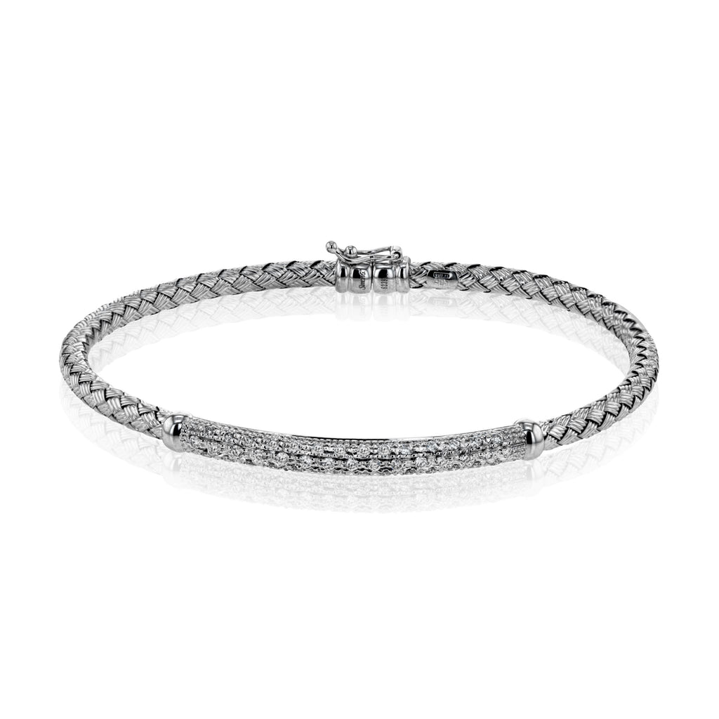 18K WG Diamond Bangle