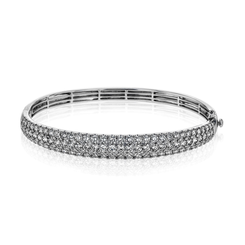 18K WG Diamond Bangle