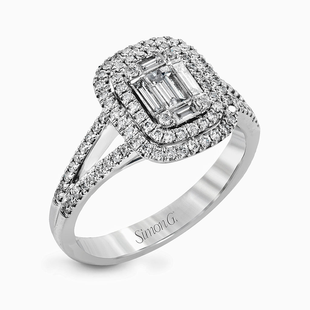 18K White Gold Diamond Ring