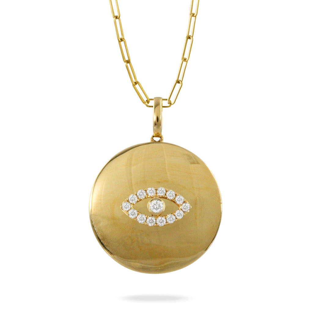 18K YG Diamond Pendant