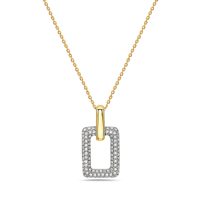 2-Tone Diamond Pendant