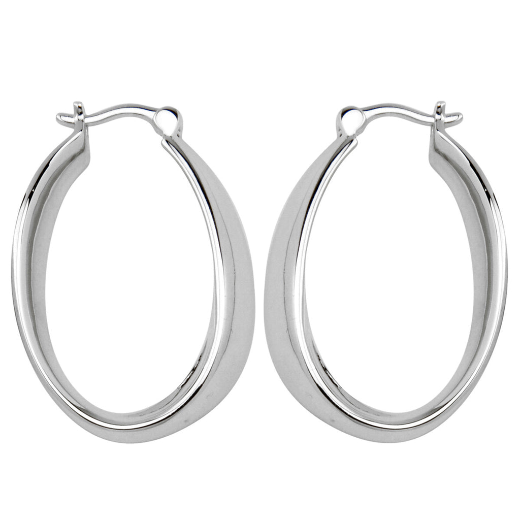 Medium Twisted Hoop Earrings