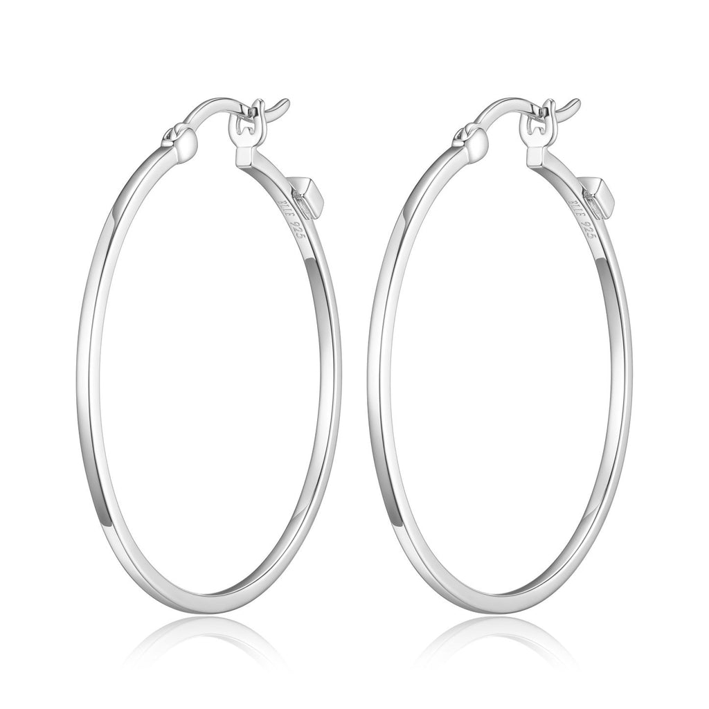 Medium Thin Hoop Earrings