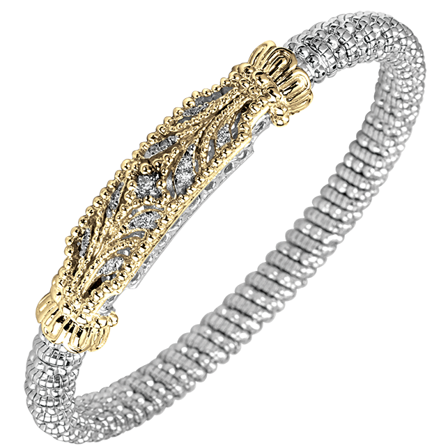 Vahan - 14K Gold & Sterling Silver Diamond Bracelet