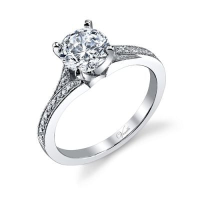 14K White Gold and Diamond Engagement Ring - Kuhn's Jewelers