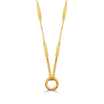 DOVES 14K Yellow Gold "Bar" Chain