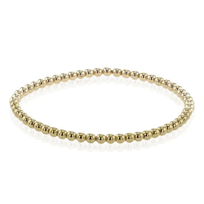 Simon G 18K YG Beaded Bracelet - 7"