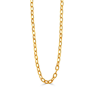 DOVES 18K Yellow Gold Oval Chain