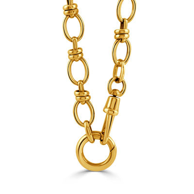 Dove's - 14K Yellow Gold 18-inch Large Oval Line Chain