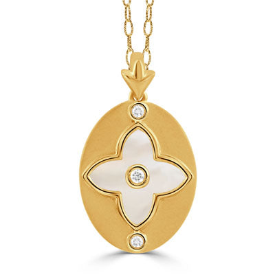 DOVES 18K Yellow Gold "Ravenna" Pendant