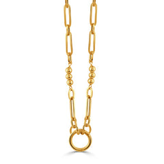 Dove's - 14K 18-Inch Mixed Oval Link and Bead Chain