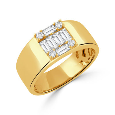 DOVES 18K Yellow Gold Diamond Ring
