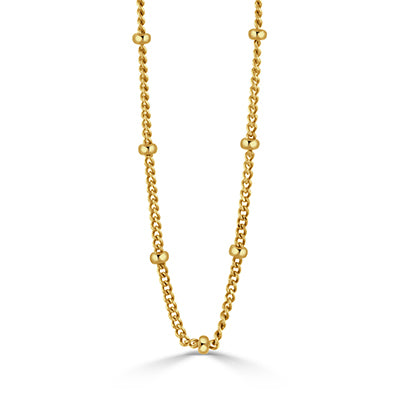 Dove's - 18K YG 18-Inch Beaded Chain