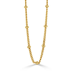 Dove's - 18K YG 18-Inch Beaded Chain