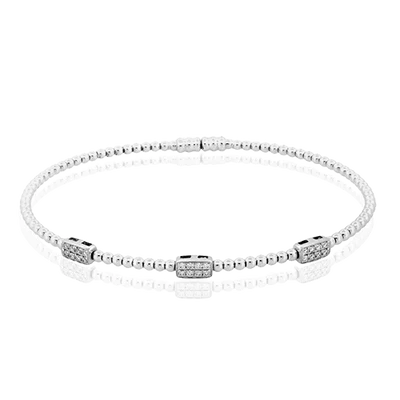 Simon G - Bangle in 18K Gold with Diamonds