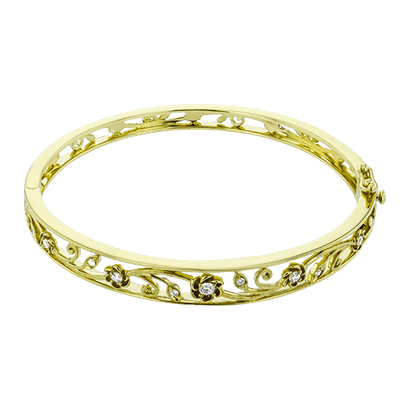 Simon G - Bangle in 18K Gold with Diamonds