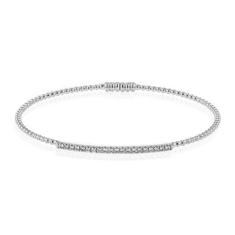 Simon G - 18K WG Bangle with Diamonds