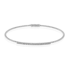 Simon G - 18K WG Bangle with Diamonds