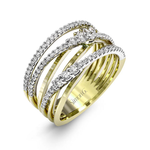 Simon G - 18K Clio 2T Fashion Ring