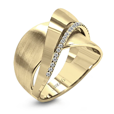 Simon G - Clio Fashion Ring in Two-tone 18K Gold with Diamonds