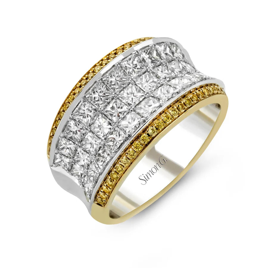 Simon G Simon-Set Anniversary Ring In 18k Two-tone Gold With Diamonds