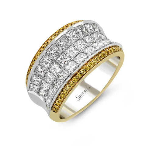 Simon G Simon-Set Anniversary Ring In 18k Two-tone Gold With Diamonds