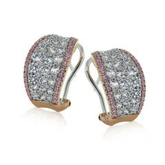 Simon G 18K Two-tone Gold Diamond Earrings