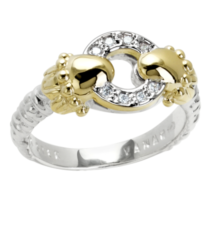 Vahan - 14K Yellow Gold & Sterling Silver Diamond Ring - Kuhn's Jewelers