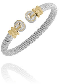 Vahan - 14K Gold & Sterling Silver, Diamond Bracelet - Kuhns Jewelers - 21396D