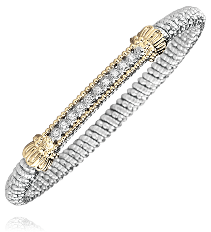 Vahan - 14K Gold & Sterling Silver, Diamond Bracelet - Kuhns Jewelers - 21707D