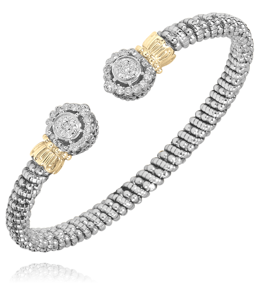Vahan - 14K Gold & Sterling Silver, Diamond Bracelet - Kuhn's Jewelers - 21853D