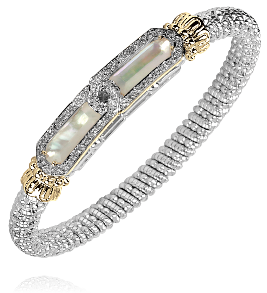 Vahan - 14K Gold & Sterling Silver, Mother of Pearl Bracelet - Kuhn's Jewelers