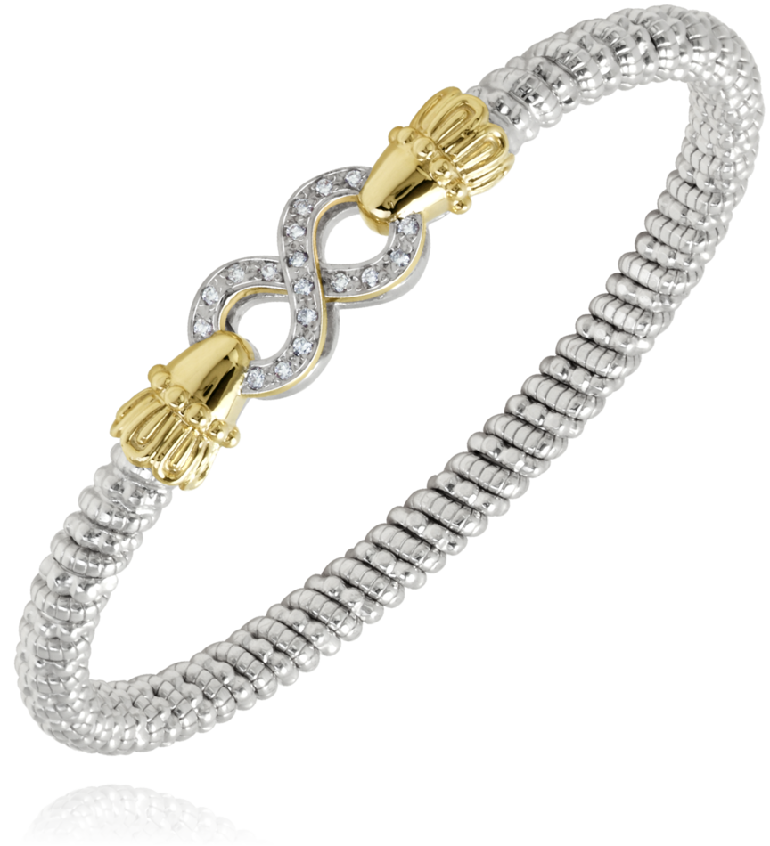 Vahan - 14K Gold & Sterling Silver Diamond Bracelet - Kuhn's Jewelers - 22823D04