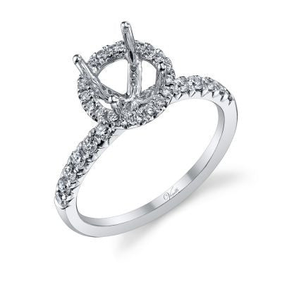 14K White Gold and Diamond Engagement Ring - Kuhn's Jewelers