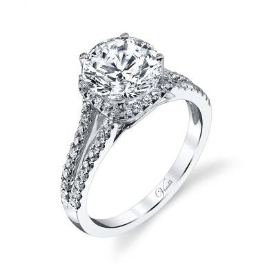 14K White Gold and Diamond Engagement Ring - Kuhn's Jewelers