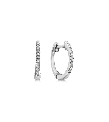 Diamond Small Huggy Hoops