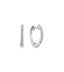 Diamond Small Huggy Hoops