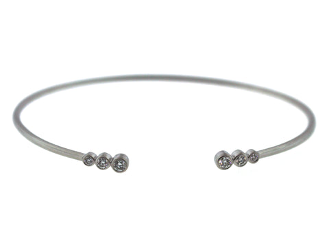 Diamond 3-Bezel Bangle