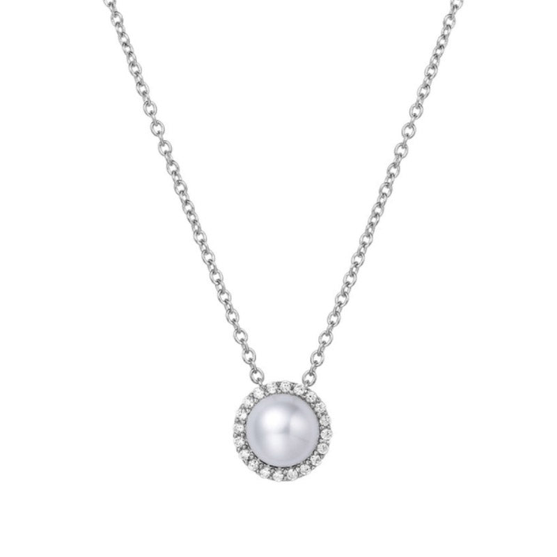Pearl and Lassaire Diamond Pendant