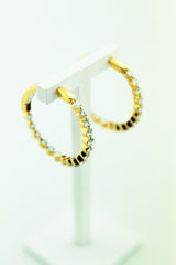 Diamond Inside/Outside Earrings