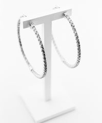 Diamond Hoop Earrings