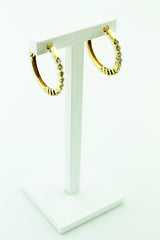 Inside/Outside Diamond Hoops