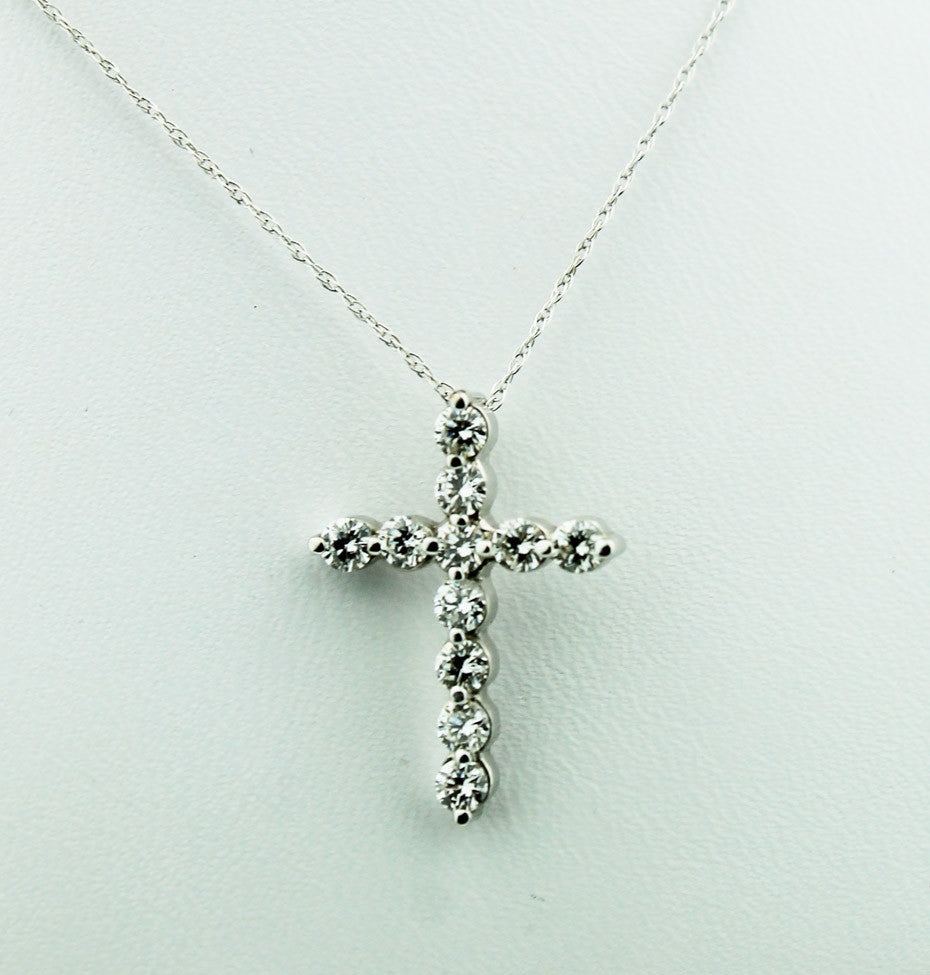 Diamond Cross Pendant Necklace - Kuhn's Jewelers