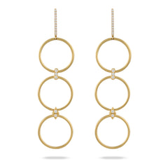 18K YG Diamond Earrings